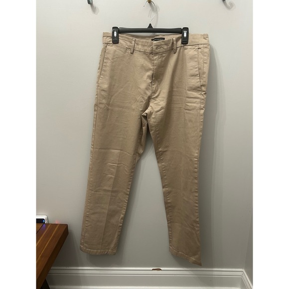 Banana Republic Khaki Dress Pants Men's 34x32 Chinos Trousers Business Casual - Picture 1 of 5